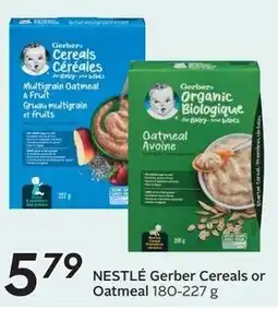 Sobeys NESTLÉ Gerber Cereals or Oatmeal offer