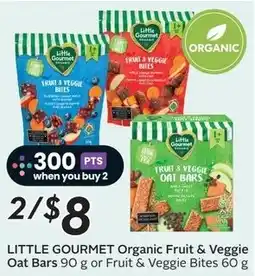 Sobeys LITTLE GOURMET Organic Fruit & Veggie Oat Bars offer