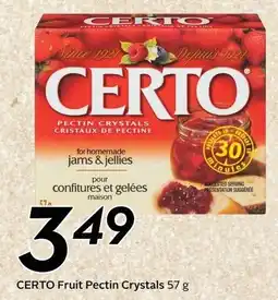 Sobeys CERTO Fruit Pectin Crystals offer