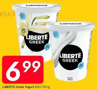 Sobeys LIBERTÉ Greek Yogurt offer
