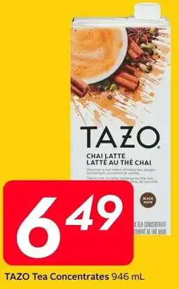 Sobeys TAZO Tea Concentrates offer