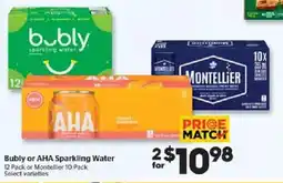 Calgary Co-op Bubly or AHA Sparkling Water offer