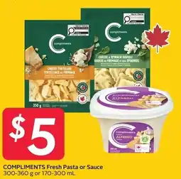 Sobeys COMPLIMENTS Fresh Pasta or Sauce offer