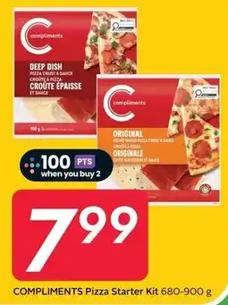 Sobeys COMPLIMENTS Pizza Starter Kit offer