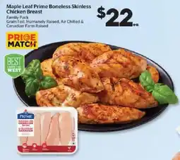 Calgary Co-op Maple leaf prime boneless skinless chicken breast offer
