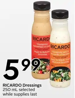 Sobeys RICARDO Dressings offer