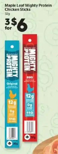 Calgary Co-op Maple leaf mighty protein chicken sticks offer