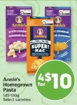 Calgary Co-op Annie's Homegrown for Pasta offer