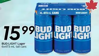 Sobeys BUD LIGHT Lager offer