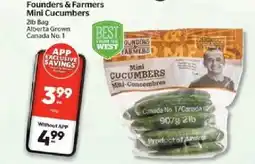 Calgary Co-op Founders & farmers mini cucumbers offer