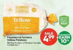 Calgary Co-op Founders & farmers yellow potatoes offer