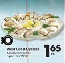 Calgary Co-op West Coast Oysters offer