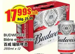 Btrust Supermarket BUDWEISER Bière en canette offer