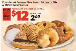 Calgary Co-op Founders & farmers new peach fritters or mix & match bulk pastries offer