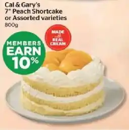 Calgary Co-op Cal & Gary's 7 Peach Shortcake offer