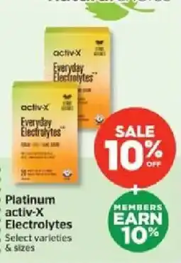 Calgary Co-op Platinum activ-X Electrolytes offer