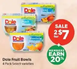 Calgary Co-op Dole Fruit Bowls offer