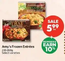 Calgary Co-op Amy's Frozen Entrées offer