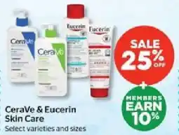 Calgary Co-op CeraVe & Eucerin Skin Care offer