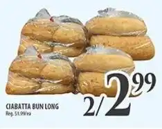 Al Premium Food Mart Ciabatta bun long offer