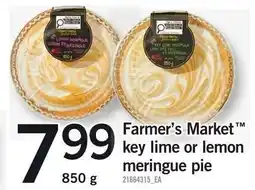 Loblaws Farmer's Market T key lime or lemon meringue pie offer