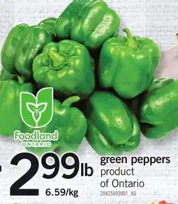 Loblaws green peppers offer