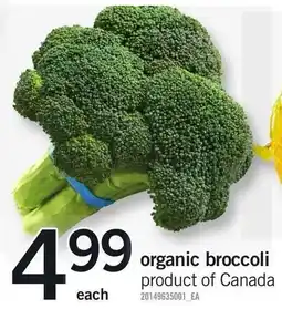Loblaws Organic Broccoli offer
