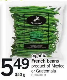 Loblaws Organic French Beans offer