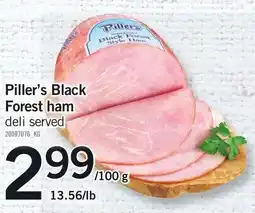 Loblaws Piller's Black Forest ham offer