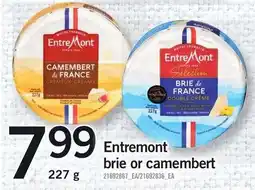 Loblaws Entremont brie or camembert offer