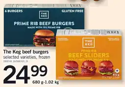 Loblaws The Keg beef burgers offer