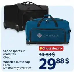 Walmart Wheeled duffle bag offer