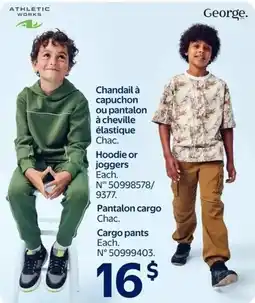 Walmart Athletic Works or George Hoodie or joggers, Pantalon cargo or Cargo pants offer