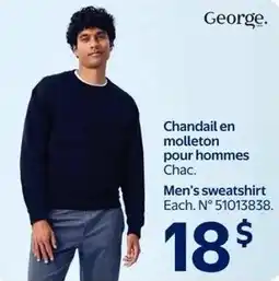 Walmart George Men's Sweatshirt offer