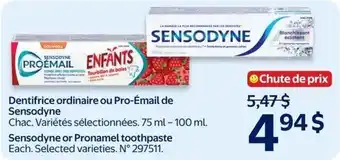 Walmart Sensodyne or Pronamel toothpaste offer