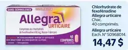 Walmart Allegra Urticaire offer