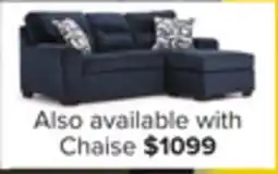 Leon's Mackay Reversible Chaise Sofa - Blue offer