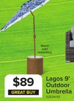 Leon's Lagos 9' Outdoor Umbrella - Blue offer