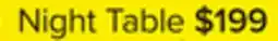 Leon's Fog Night Table - Grey, Black offer