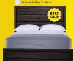 Leon's Fog 3-Piece Queen Bed - White, Black offer