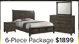 Leon's Cabin 6-Piece Queen Bedroom Package - Grey offer
