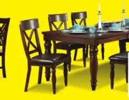 Leon's Kingstown 7-Piece Extendable Dining Set - Chocolate offer