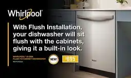 Leon's Whirlpool White Dishwasher with Deep Top Rack (50 dBA) - WDT740SALW offer