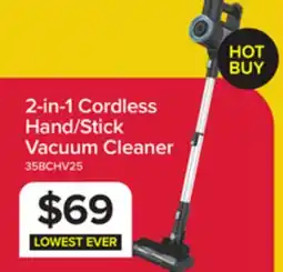 Leon's 2-IN-1 Cordless Hand/Stick Vacuum Cleaner - Grey, Blue offer