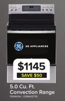Leon's GE Stainless Steel 30 Slide-In Gas Convection Range with Air Fry (5.6 Cu. Ft.) - JCGS760SPSS offer