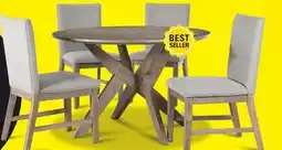 Leon's Sassari 5-Piece Dining Set - Taupe, Beige offer