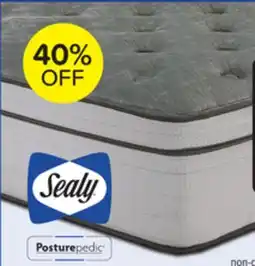 Leon's Sealy Posturepedic Correct Comfort 5 Medium Eurotop Queen Mattress offer