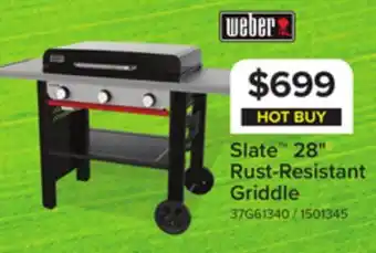 Leon's Weber Slate 28 Rust-Resistant Griddle - 1501345 offer