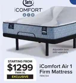 Leon's Serta iComfort AIR 1 Firm 11.5 Twin XL Mattress offer