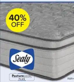 Leon's Sealy Posturepedic Plus Sterling Artemis Euro Top Luxury Firm Queen Mattress offer